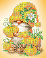 КА5-125 Тыквенный гномик 14х17,5 - Интернет-магазин товаров для вышивки бисером "Ручки Золотые", Ноябрьск