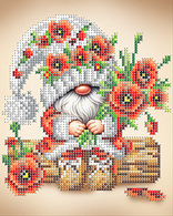 КА5-128 Маковый гномик 14х17,5 - Интернет-магазин товаров для вышивки бисером "Ручки Золотые", Ноябрьск
