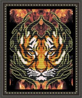 VKA 4012 Огненный тигр 20х25 - Интернет-магазин товаров для вышивки бисером "Ручки Золотые", Ноябрьск