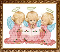 VKA 5014 Три Ангелочка! 15х19 - Интернет-магазин товаров для вышивки бисером "Ручки Золотые", Ноябрьск