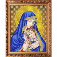 ААМА-3001 Богородица с младенцем 28х38 - Интернет-магазин товаров для вышивки бисером "Ручки Золотые", Ноябрьск