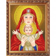 ААМА-4002 Богородица с младенцем 20х25 - Интернет-магазин товаров для вышивки бисером "Ручки Золотые", Ноябрьск