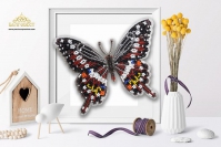 Б-033 3-D бабочка. Papilio Lormieri 14х10 - Интернет-магазин товаров для вышивки бисером "Ручки Золотые", Ноябрьск