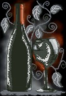 ЧК3-3434 Красное вино в дымке 24х35 - Интернет-магазин товаров для вышивки бисером "Ручки Золотые", Ноябрьск
