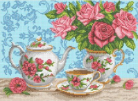 Г-5260 Розовый шепот 37,5х28 полная зашивка - Интернет-магазин товаров для вышивки бисером "Ручки Золотые", Ноябрьск