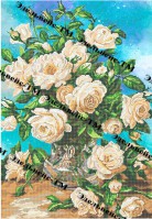 Г-6094 Чайные розы 38,5х56 - Интернет-магазин товаров для вышивки бисером "Ручки Золотые", Ноябрьск