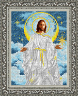 КА3-427 Иисус в облаках 28,5х38,5  - Интернет-магазин товаров для вышивки бисером "Ручки Золотые", Ноябрьск