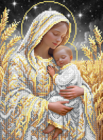 КА4-238 Мадонна с младенцем 20х27 - Интернет-магазин товаров для вышивки бисером "Ручки Золотые", Ноябрьск