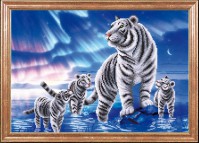 КС-081 Белые тигры 39х27 - Интернет-магазин товаров для вышивки бисером "Ручки Золотые", Ноябрьск