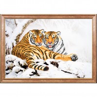 КС-103 Тигры зимой 39х27 - Интернет-магазин товаров для вышивки бисером "Ручки Золотые", Ноябрьск