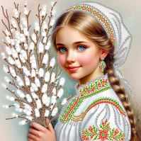 КВА3-051 Вербное воскресенье 26х26 - Интернет-магазин товаров для вышивки бисером "Ручки Золотые", Ноябрьск