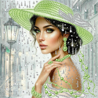 КВА3-057 Зеленая жемчужина 26х26  - Интернет-магазин товаров для вышивки бисером "Ручки Золотые", Ноябрьск