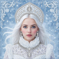 larkes. К-3725 Снегурочка-2 26х26 - Интернет-магазин товаров для вышивки бисером "Ручки Золотые", Ноябрьск