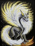 НИК 1530 Кицунэ 30х40  - Интернет-магазин товаров для вышивки бисером "Ручки Золотые", Ноябрьск