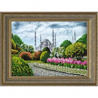 НИК 9672 Голубая мечеть. Стамбул 29х39 - Интернет-магазин товаров для вышивки бисером "Ручки Золотые", Ноябрьск