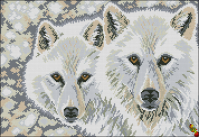 ПК3-3010 Сибирские волки 27х39 полная зашивка - Интернет-магазин товаров для вышивки бисером "Ручки Золотые", Ноябрьск