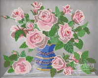 РКП-144 Розовые розы, 26х33  - Интернет-магазин товаров для вышивки бисером "Ручки Золотые", Ноябрьск