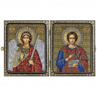 СА7203 Св. Вмч. Целитель Пантелеймон и Ангел Хранитель 23х14 - Интернет-магазин товаров для вышивки бисером "Ручки Золотые", Ноябрьск