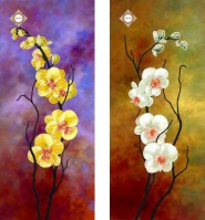 СЛТ-2207 Танцующие орхидеи (диптих) 2 части по 15,5х36 - Интернет-магазин товаров для вышивки бисером "Ручки Золотые", Ноябрьск