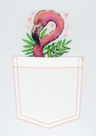 В-248 Розовый фламинго 9х9 см - Интернет-магазин товаров для вышивки бисером "Ручки Золотые", Ноябрьск