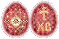 ЗА5-012 Пасхальное яйцо заготовка для изготовления игрушки 6х8 - Интернет-магазин товаров для вышивки бисером "Ручки Золотые", Ноябрьск