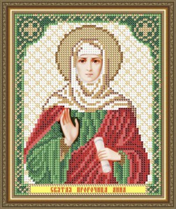 VIA 5156 СВЯТАЯ ПРОРОЧИЦА АННА 13,5х17 - Интернет-магазин товаров для вышивки бисером "Ручки Золотые", Ноябрьск