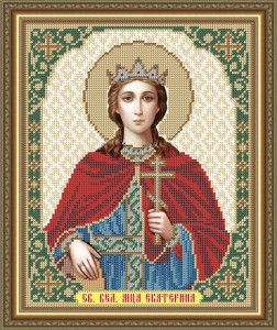 VIA 4159 Святая Великомученица Екатерина 20,5х25 - Интернет-магазин товаров для вышивки бисером "Ручки Золотые", Ноябрьск