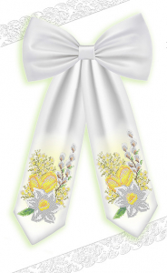 БП-021 Бант Пасхальный 11х140 - Интернет-магазин товаров для вышивки бисером "Ручки Золотые", Ноябрьск