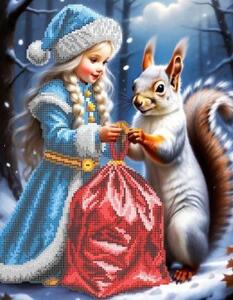 Г-5250 Новогодний подарок 28х36 - Интернет-магазин товаров для вышивки бисером "Ручки Золотые", Ноябрьск