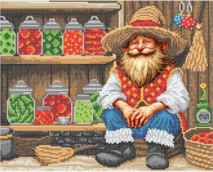 Г-5255 Домовой-вкусняшкин 35,5х29 - Интернет-магазин товаров для вышивки бисером "Ручки Золотые", Ноябрьск