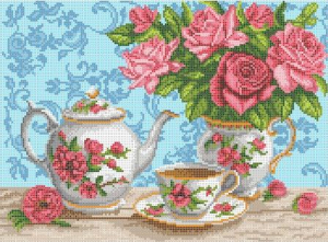 Г-5260 Розовый шепот 37,5х28 полная зашивка - Интернет-магазин товаров для вышивки бисером "Ручки Золотые", Ноябрьск