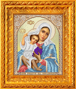ИА4-135 Образ Пресвятой Богородицы Покрывающая (Домодедовская) 20х25 - Интернет-магазин товаров для вышивки бисером "Ручки Золотые", Ноябрьск