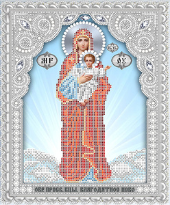 ИСА4-133 Образ Пресвятой Богородицы Благодатное небо 20х25 - Интернет-магазин товаров для вышивки бисером "Ручки Золотые", Ноябрьск