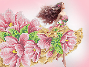 КА3-452 Леди магнолия 29х38,5 - Интернет-магазин товаров для вышивки бисером "Ручки Золотые", Ноябрьск