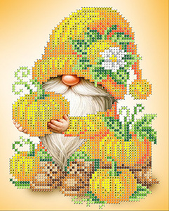 КА5-125 Тыквенный гномик 14х17,5 - Интернет-магазин товаров для вышивки бисером "Ручки Золотые", Ноябрьск
