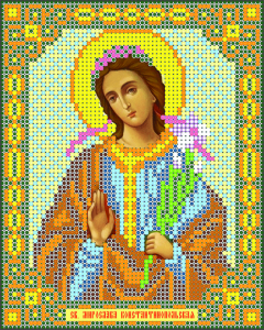 Ларкес И-5001 Св. Мирослава Константинопольская 13,5х17  - Интернет-магазин товаров для вышивки бисером "Ручки Золотые", Ноябрьск