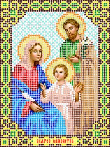 Ларкес И-5102 Святое семейство 13,5х18  - Интернет-магазин товаров для вышивки бисером "Ручки Золотые", Ноябрьск