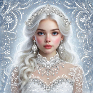 larkes. К-3724 Снегурочка 26х26  - Интернет-магазин товаров для вышивки бисером "Ручки Золотые", Ноябрьск