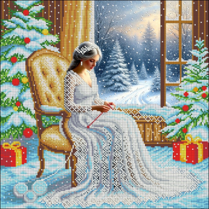 НИК 1527 Зимушка Зима 40х40 - Интернет-магазин товаров для вышивки бисером "Ручки Золотые", Ноябрьск