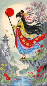 НИК 1533 Нежность сакуры 25х45 - Интернет-магазин товаров для вышивки бисером "Ручки Золотые", Ноябрьск