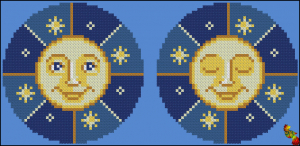 ПК5(и)-5045 Ёлочная игрушка Солнце 11,5х11,5 - Интернет-магазин товаров для вышивки бисером "Ручки Золотые", Ноябрьск