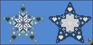 ПК5(и)-5091 Ёлочная игрушка Хрустальная звезда 10х10 - Интернет-магазин товаров для вышивки бисером "Ручки Золотые", Ноябрьск