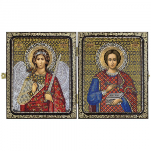 СА7203 Св. Вмч. Целитель Пантелеймон и Ангел Хранитель 23х14 - Интернет-магазин товаров для вышивки бисером "Ручки Золотые", Ноябрьск