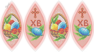 ЗА4-020 Объёмное Пасхальное яйцо 7х10 полная зашивка - Интернет-магазин товаров для вышивки бисером "Ручки Золотые", Ноябрьск