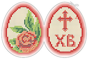 ЗА5-002 Пасхальное яйцо 6х8 - Интернет-магазин товаров для вышивки бисером "Ручки Золотые", Ноябрьск