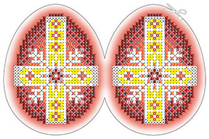 ЗА5-004 Пасхальное яйцо 6х8 - Интернет-магазин товаров для вышивки бисером "Ручки Золотые", Ноябрьск