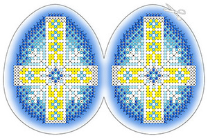 ЗА5-005 Пасхальное яйцо 6х8 - Интернет-магазин товаров для вышивки бисером "Ручки Золотые", Ноябрьск