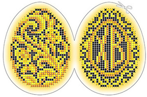 ЗА5-033 Пасхальное яйцо 6х8 - Интернет-магазин товаров для вышивки бисером "Ручки Золотые", Ноябрьск