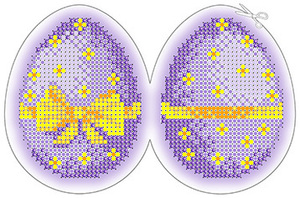 ЗА5-034 Пасхальное яйцо 6х8 - Интернет-магазин товаров для вышивки бисером "Ручки Золотые", Ноябрьск