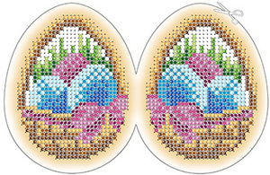 ЗА5-035 Пасхальное яйцо 6х8 - Интернет-магазин товаров для вышивки бисером "Ручки Золотые", Ноябрьск